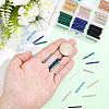 270Pcs 9 Styles Opaque Glass Twisted Bugle Beads SEED-PA0001-26-3