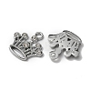 Zinc Alloy with Crystal Rhinestone Pendants FIND-WH0126-137A-P-2