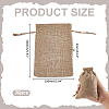Linen Drawstring Bags ABAG-WH0032-120-2