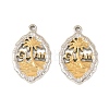 Two Tone 304 Stainless Steel Pendants STAS-L314-10GP-02-1