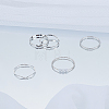Alloy Finger Rings Sets for Women RJEW-LP0002-53P-3