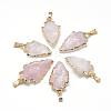 Natural Rose Quartz Pendants G-Q490-A02-1