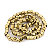 Electroplate Non-magnetic Synthetic Hematite Beads Strands G-Q486-111A-2
