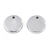 Non-Tarnish 316 Surgical Stainless Steel Charms STAS-S116-418K-P-3