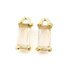 Brass Glass Pendants KK-Z156-02G-01-1
