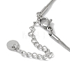 304 Stainless Steel Snake Chain Necklaces NJEW-I126-01P-3