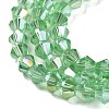 Transparent Electroplate Glass Beads Strands GLAA-F029-3mm-A24-3