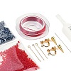 MIYUKI Seed Beads Branch Earrings Making Kits DIY-H165-03D-4