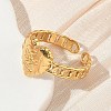 304 Stainless Steel Cuff Open Rings for Women RJEW-L341-05A-G-3