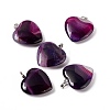 Natural Agate Pendants G-G956-B65-FF-1