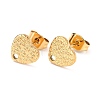 Ion Plating(IP) 304 Stainless Steel Stud Earring Findings LS-STAS-I183-08A-G-2