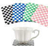 DELORIGIN 4Pcs 4 Colors Retro Acrylic Cup Mats AJEW-DR0001-14-1