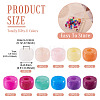 55Pcs 11 Colors Natural White Jade Dyed Beads G-TA0002-74-4