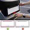 5 Sets 5 Colors Stainless Steel & Arcylic Rhinestone Frames for Licence Plate DIY-WA0001-32B-3
