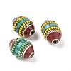 Handmade Tibetan Style Beads TIBEB-C002-06AS-1