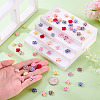 135Pcs 9 Colors Rose Flower Resin Cabochons MRMJ-TA0001-50-6