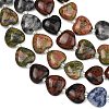 Gradient Color Natural  Labradorite & Mahogany Obsidian & Blue Spot Jasper & Unakite Beads Strands G-B185-A14-5