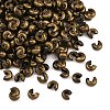 Iron Crimp Beads Covers X-IFIN-H028-AB-1