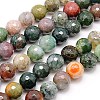 Natural Indian Agate Beads Strands G-G542-8mm-19-1