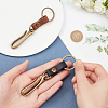 WADORN 2Pcs 2 Colors Alloy U Shape Belt Hook Keychain KEYC-WR0001-51-3