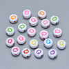 Craft Acrylic Horizontal Hole Letter Beads SACR-S201-11Q-1