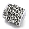 Handmade 304 Stainless Steel Twist Rectangle Box Chains STAS-F341-06P-2