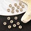 Brass Rhinestone Spacer Beads RB-A014-L4mm-01LG-NF-2