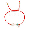 Adjustable Glass Charm Bracelets DL3128-5