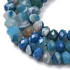Natural Banded Agate/Striped Agate Beads Strands G-E605-A02-02B-5