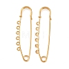 Ion Plating(IP) 304 Stainless Steel Safety Pins Brooch Findings STAS-K252-05D-G-1
