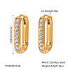 Elegant Stainless Steel Oval Hoop Earrings LS-UE0817-2-1