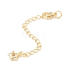 Brass Micro Pave Cubic Zirconia Chain Extender KK-C238-02G-3