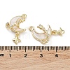 Brass Cubic Zirconia Pendants X-KK-M259-03G-3