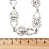 304 Stainless Steel Spider Link Chain Necklaces for Women Men NJEW-A043-06P-5