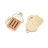 Alloy Enamel Pendants FIND-H020-01B-G-2