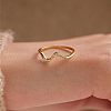 Wave Shaped 925 Sterling Silver Micro Pave Clear Cubic Zirconia Finger Rings FS-WG6021D-06-3