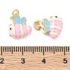 Brass Enamel Charms KK-F933-13G-4