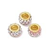 Alloy Rhinestone Clay Pave Beads ALRI-D300-04G-01-1