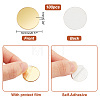   100Pcs Gold Acrylic Mirror Wall Stickers AJEW-PH0004-90B-2