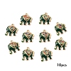 10Pcs Alloy Colorful Rhinestone and Enamel Pendants ENAM-YW0006-14C-1
