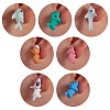 7Pair 7 Style Cute Animal Resin Stud Earrings EJEW-SZ0001-59-6