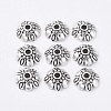 Tibetan Style Alloy Bead Caps X-LF0370Y-NF-1