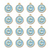 Golden Plated Alloy Enamel Charms ENAM-S118-04C-2