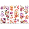 3 Sheets 3 Styles PVC Waterproof Decorative Stickers DIY-WH0404-041-1