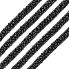 Grenadine & Plastic Pearl Ribbon OCOR-WH0105-170B-1
