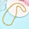 7.5MM Brass Panzer Chain Necklaces NJEW-JN06004-1