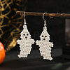 Ghost Pattern Glass Bead Earrings for Women NY7781-1