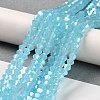 Imitation Jade Electroplate Glass Beads Strands LS-GLAA-F029-J4mm-C03-4