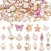 100Pcs 20 Styles Alloy Enamel Charms ENAM-YW0005-52-1