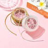 2 Rolls 2 Colors Braided Nylon Chinese Knot Cord WCOR-CJ0001-01-6